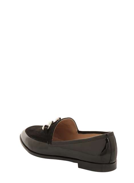 **London Rebel Patent effect loafers
